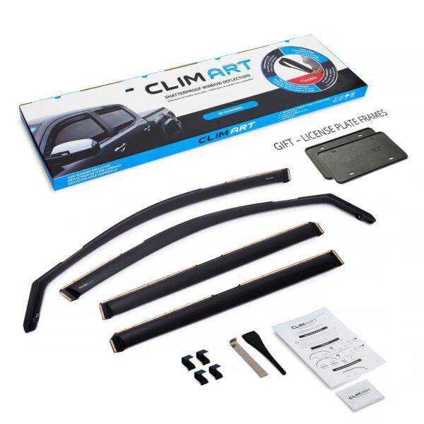 CLIM ART In-Channel Window Deflectors Extra Durable