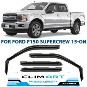 CLIM ART In-Channel Window Deflectors Extra Durable