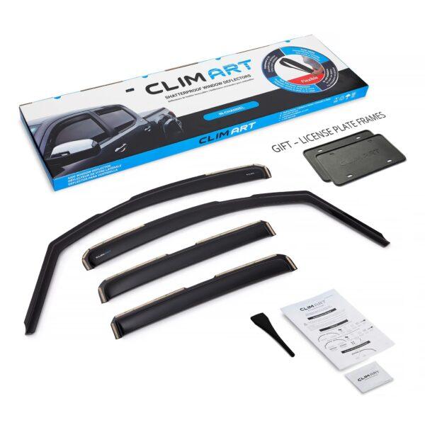 CLIM ART In-Channel Window Deflectors Extra Durable