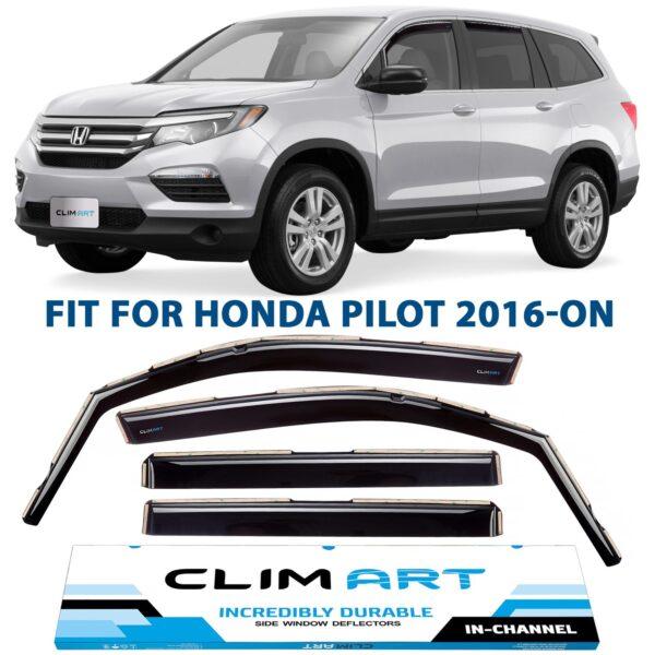 CLIM ART In-Channel Window Deflectors Extra Durable