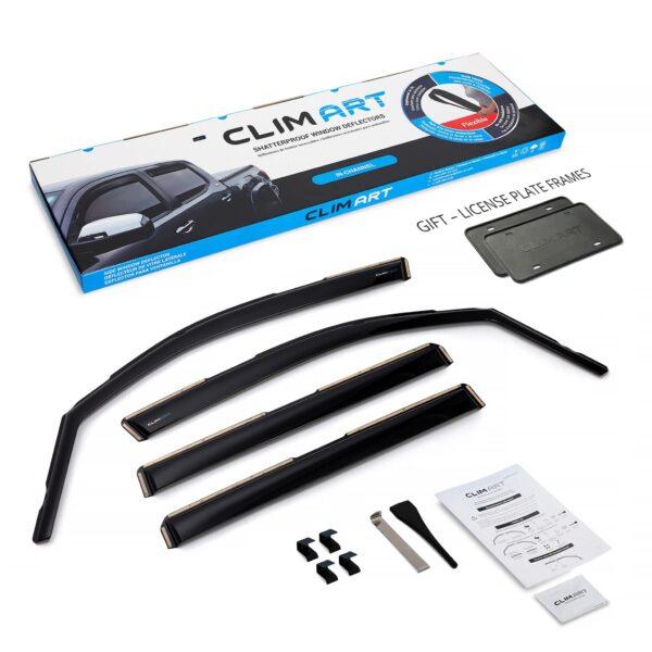 CLIM ART In-Channel Window Deflectors Extra Durable