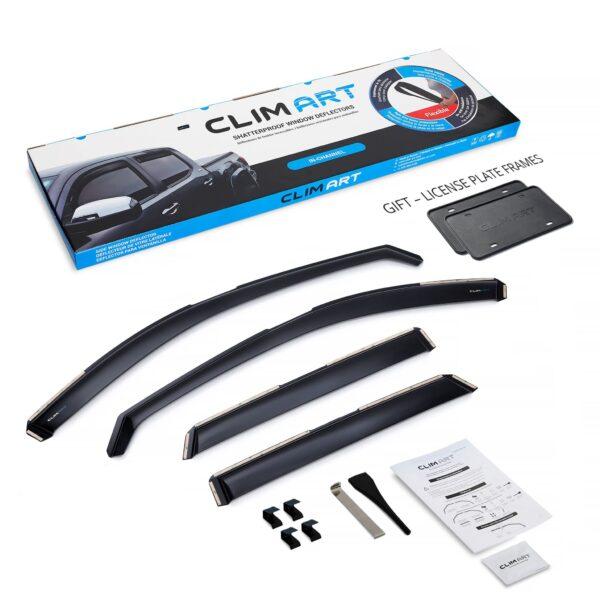 CLIM ART In-Channel Window Deflectors Extra Durable