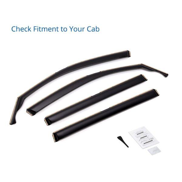 CLIM ART In-Channel Window Deflectors Extra Durable