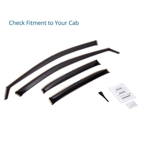 CLIM ART In-Channel Window Deflectors Extra Durable