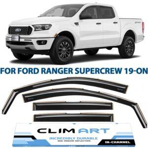 CLIM ART In-Channel Window Deflectors Extra Durable