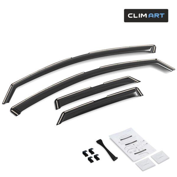 CLIM ART In-Channel Window Deflectors Extra Durable