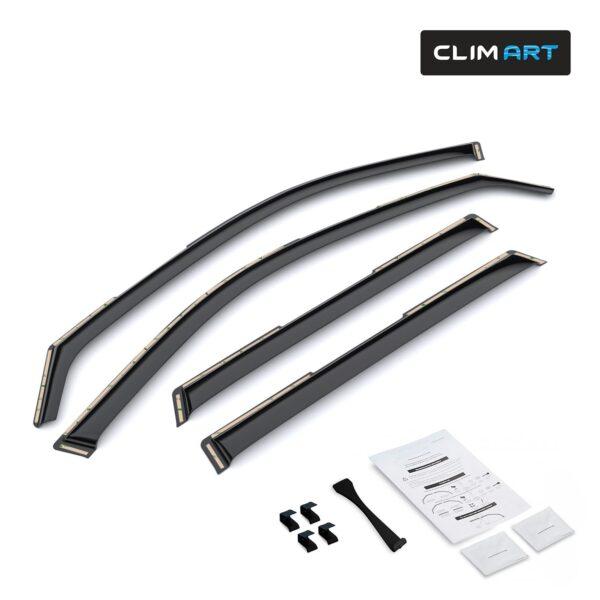 CLIM ART In-Channel Window Deflectors Extra Durable