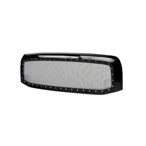 Armordillo 2002-2005 Dodge Ram 1500 Studded Mesh Grille - Gloss Black