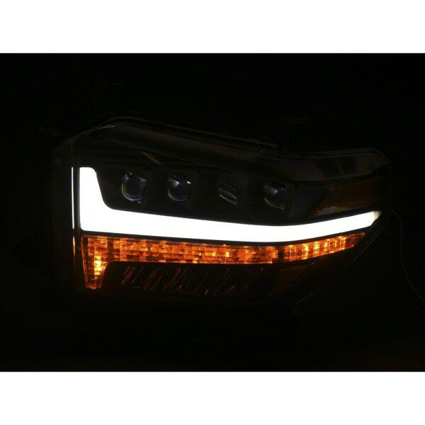 Alpha Owls 2014-2019 Toyota Tundra Quad Pro LED Headlight - Black Housing