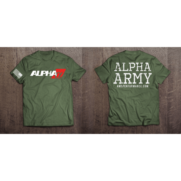 Women's Alpha Army Olive Green T-Shirt - XL