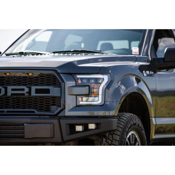 Alpha Owls 2015-2017 Ford F-150 Tri Pro LED Headlight - Black Housing