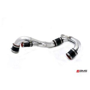 AMS Mitsubishi Lancer Evolution X Lower Intercooler Pipe - Stock BOV - Polished