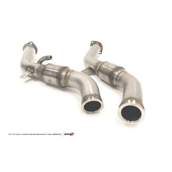 AMS Performance INFINITI Q50 Q60 VR30 Red Alpha Full Downpipes