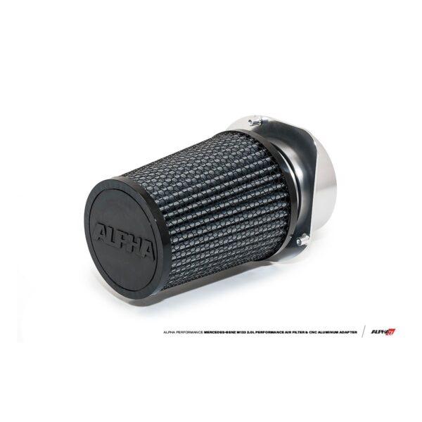 Alpha Mercedes-Benz AMG M133 2.0L Performance Air Filter & CNC Aluminum Adapter