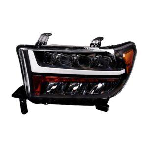 Alpha Owls 2007-2013 Toyota Tundra / 2008-2015 Toyota Sequoia Quad Pro LED Headlight - Black Housing