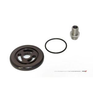 Alpha Performance R35 Billet Oil Filter Adapter w/ Street Filter for Race Kit