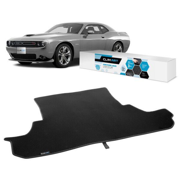 CLIM ART Cargo Liner for Dodge Challenger 2014-2021 Custom Fit Trunk Mat, with Honeycomb Dirtproof & Waterproof Technology - All-Climate, Heavy Duty, Anti-Slip Cargo Liner, Luggage - FL01108097