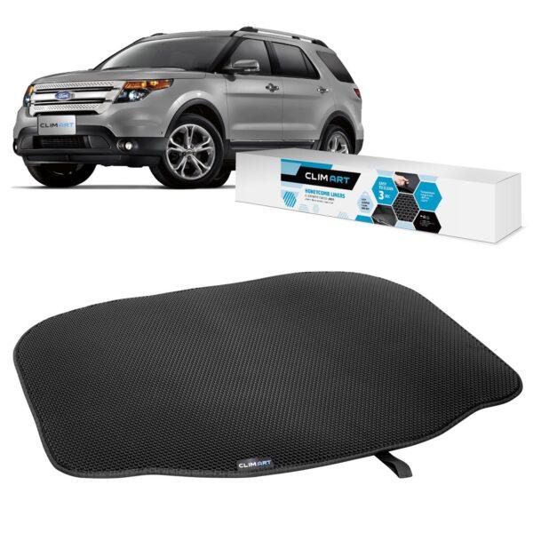 CLIM ART Cargo Liner for Ford Explorer 2011-2019 Custom Fit Trunk Mat, with Honeycomb Dirtproof & Waterproof Technology - All-Climate, Heavy Duty, Anti-Slip Cargo Liner, Luggage - FL01111150