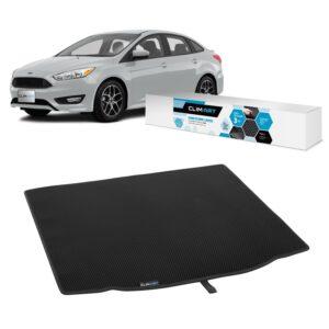 CLIM ART Cargo Liner for Ford Focus 2012-2018 Sedan Custom Fit Trunk Mat, with Honeycomb Dirtproof & Waterproof Technology - All-Climate, Heavy Duty, Anti-Slip Cargo Liner, Luggage - FL01112015