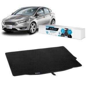 CLIM ART Cargo Liner for Ford Focus 2012-2018 Hatchback Custom Fit Trunk Mat, with Honeycomb Dirtproof & Waterproof Technology - All-Climate, Heavy Duty, Anti-Slip Cargo Liner, Luggage - FL01112016