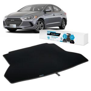 CLIM ART Cargo Liner for Hyundai Elantra 2017-2020 Custom Fit Trunk Mat, with Honeycomb Dirtproof & Waterproof Technology - All-Climate, Heavy Duty, Anti-Slip Cargo Liner, Luggage - FL01117040