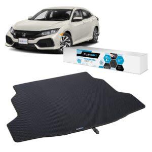 CLIM ART Cargo Liner for Honda Civic 2017-2021 Hatchback Custom Fit Trunk Mat, Honeycomb Dirtproof & Waterproof Technology - All-Climate, Heavy Duty, Anti-Slip Cargo Liner,Luggage - FL01117072