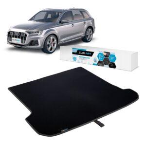 CLIM ART Cargo Liner for Audi Q7 2017-2021 Custom Fit Trunk Mat, with Honeycomb Dirtproof & Waterproof Technology - All-Climate, Heavy Duty, Anti-Slip Cargo Liner, Luggage - FL01117081