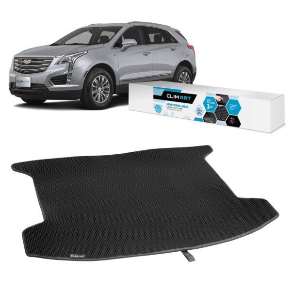 CLIM ART Cargo Liner for Cadillac XT5 2017-2021 Custom Fit Trunk Mat, with Honeycomb Dirtproof & Waterproof Technology - All-Climate, Heavy Duty, Anti-Slip Cargo Liner, Luggage - FL01117095