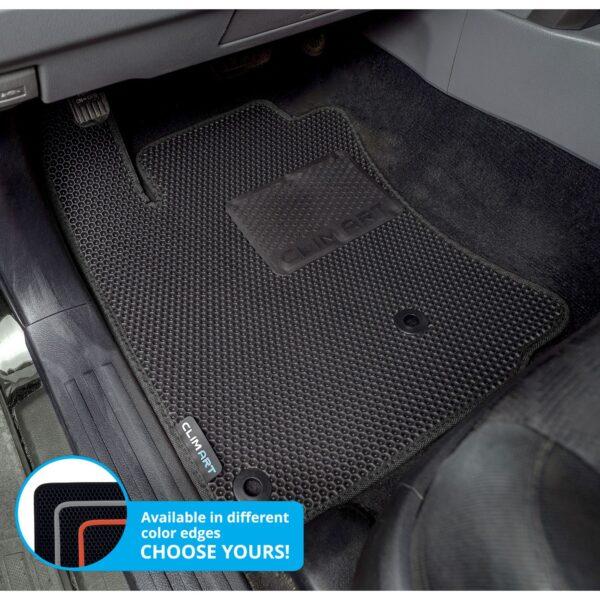 CLIM ART Honeycomb Custom Fit Floor Mats for Toyota 4Runner 2010-2012, 1&2 Row, Car Mats Floor Liner, All-Weather, Car Accessories for Man & Woman, Black/Black- FL011510148