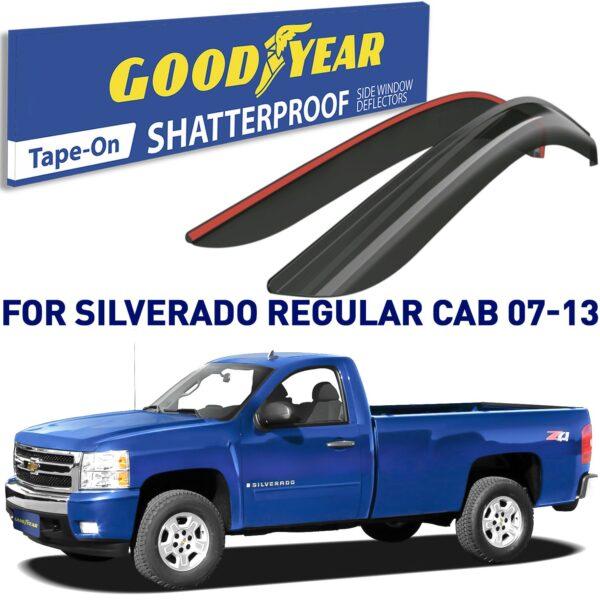 GOODYEAR Tape-On Window Deflectors Shatterproof