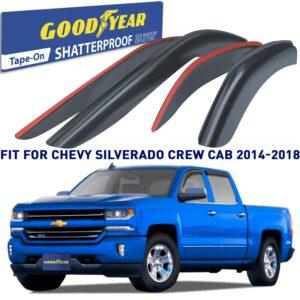 GOODYEAR Tape-On Window Deflectors Shatterproof