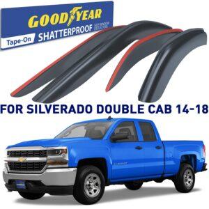 GOODYEAR Tape-On Window Deflectors Shatterproof