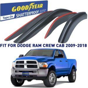 GOODYEAR Tape-On Window Deflectors Shatterproof