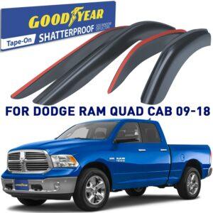 GOODYEAR Tape-On Window Deflectors Shatterproof