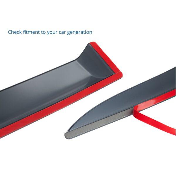 GOODYEAR Tape-On Window Deflectors Shatterproof