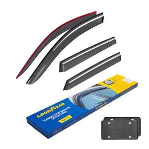 GOODYEAR Tape-On Window Deflectors Shatterproof