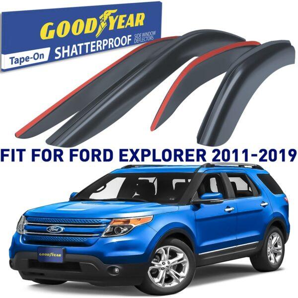 GOODYEAR In-Channel Window Deflectors Shatterproof