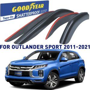 GOODYEAR Tape-On Window Deflectors Shatterproof