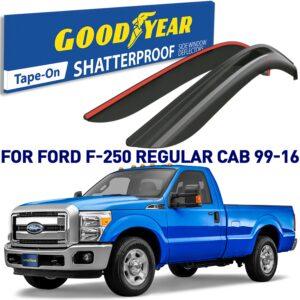 GOODYEAR Tape-On Window Deflectors Shatterproof