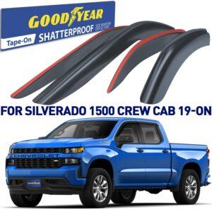 GOODYEAR Tape-On Window Deflectors Shatterproof