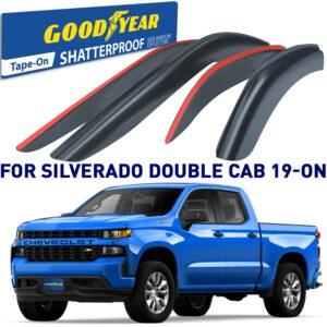 GOODYEAR Tape-On Window Deflectors Shatterproof