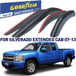 GOODYEAR Tape-On Window Deflectors Shatterproof