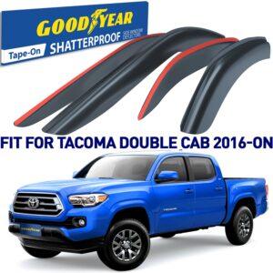 GOODYEAR Tape-On Window Deflectors Shatterproof