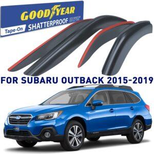 GOODYEAR Tape-On Window Deflectors Shatterproof