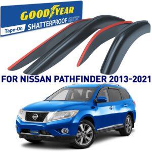 GOODYEAR Tape-On Window Deflectors Shatterproof