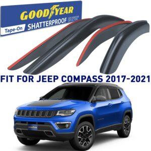 GOODYEAR Tape-On Window Deflectors Shatterproof