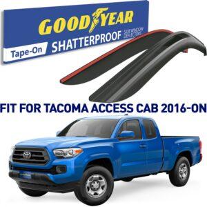 GOODYEAR Tape-On Window Deflectors Shatterproof