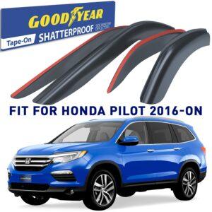 GOODYEAR Tape-On Window Deflectors Shatterproof