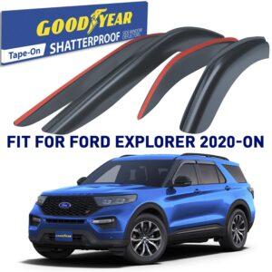 GOODYEAR Tape-On Window Deflectors Shatterproof