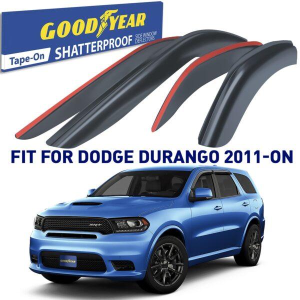 GOODYEAR Tape-On Window Deflectors Shatterproof